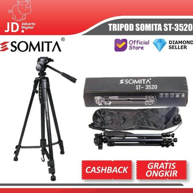 Tripod Somita St-3520 St 3520 Tripod Kamera Free Tas