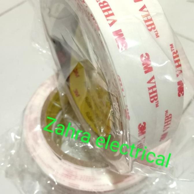 Double Tape Vhb 3M Original Super Kuat Super Lengket 48Mm X 3 M Putih
