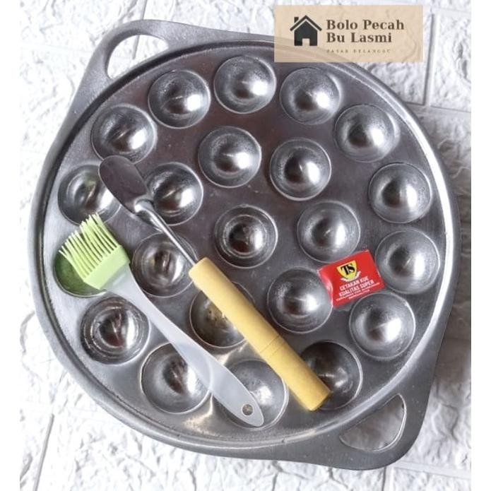 Bisa Cod Promo 5 In 1 Cetakan Tebal Lubang 22 / Cetakan Takoyaki / Cetakan Telur Congkel / Cetakan T