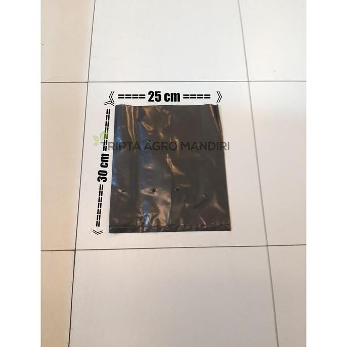 Plastik Polibek / Polybag / Kantong Semai / Per 1Kg Ukuran 25 X 30