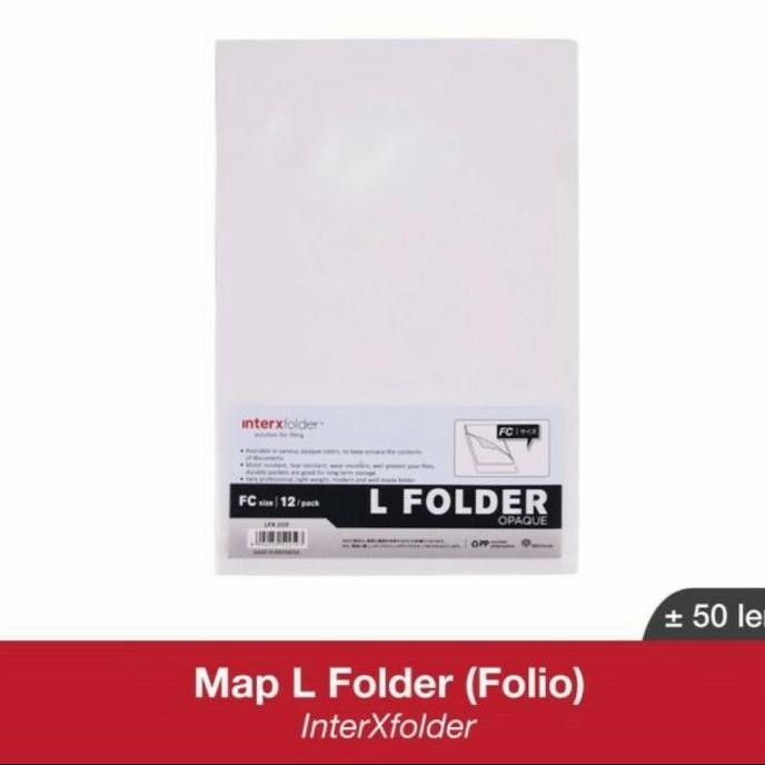 

Map L Plastik / Clear Sleeves Interx Folio (F4)