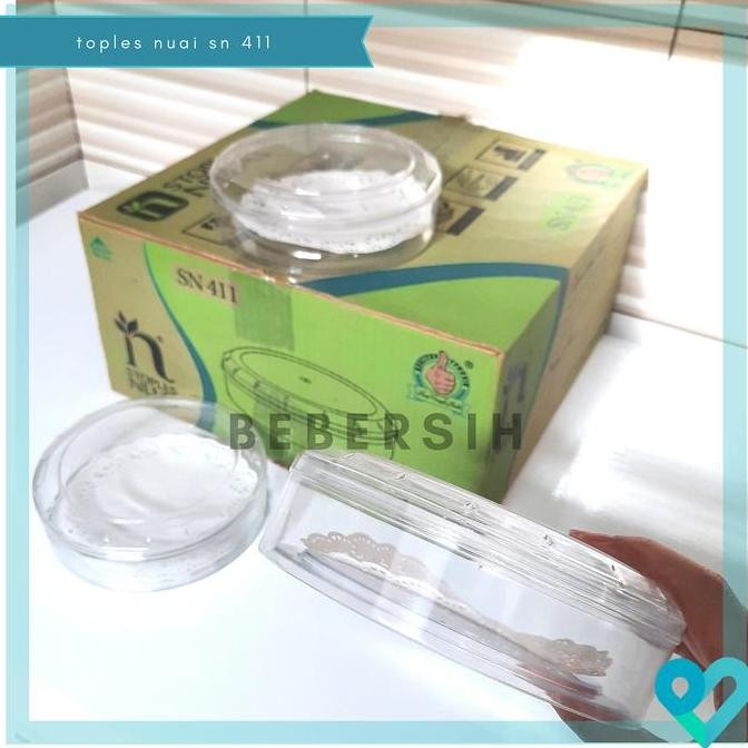 Toples Kue Kering Nuai Sn 411 / Toples Lebaran Plastik Bulat 250Gr
