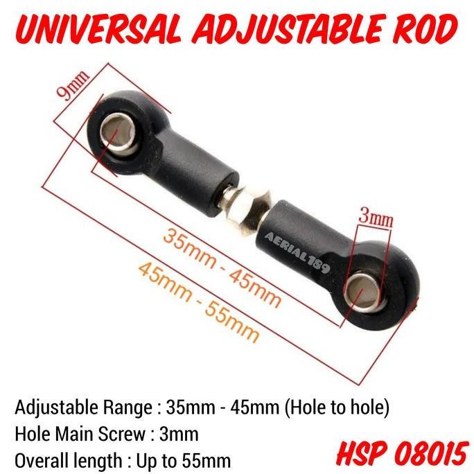 Steering Rod Rc 1/10 1/12 1/14 Wltoys Tamiya Kyoso Hsp 08015 Pangolin