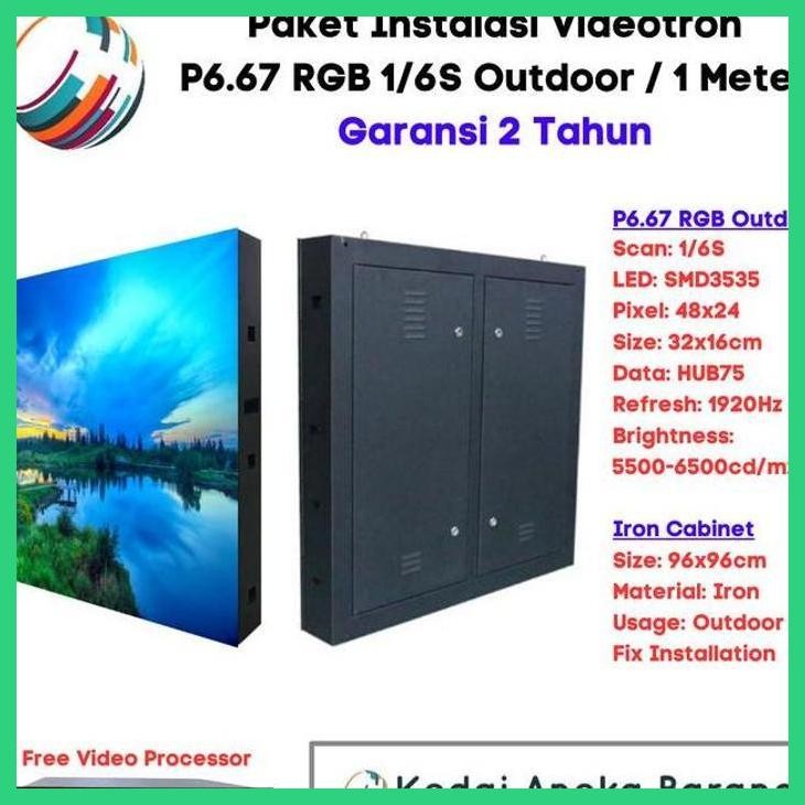 READY PAKET LED VIDEOTRON P6.6 P6 OUTDOOR KABINET CABINET IRON BESI 96X96 GOOD QUALITY