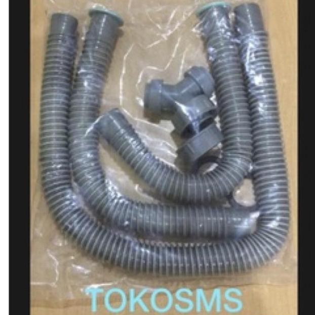 Selang Bak Cuci Piring Cabang Flexible Sink 2 Lubang Selang Bcp