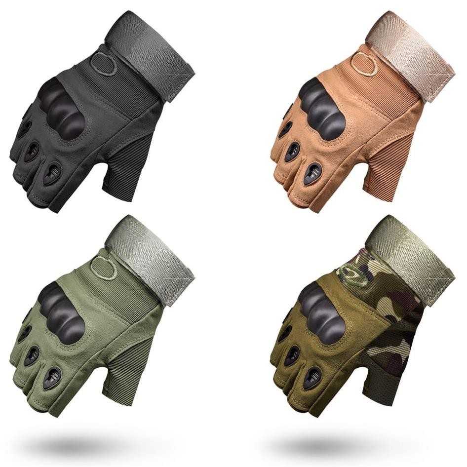 Sarung Tangan Tactical Half Finger Full Finger Tactical Army Sarung Tangan Batok St4