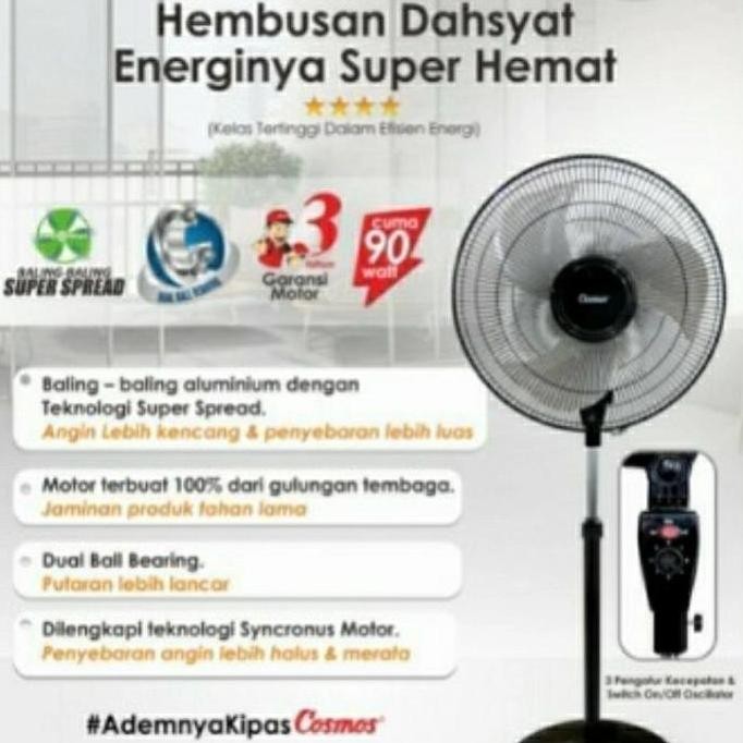 Promo Cosmos Kipas Angin Besi Tornado 18 Inch COD