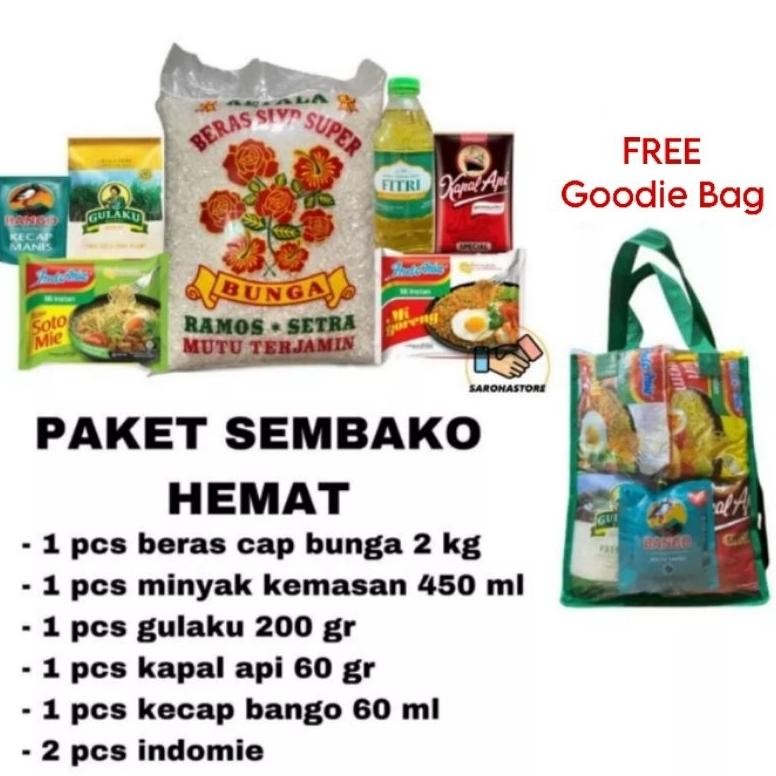

Paket Sembako Murah / Hampers Pengajian / Santunan / Syukuran FREE GOODIE BAG