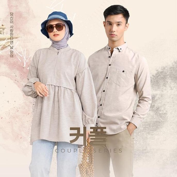 PROMO DISKON - Maydee Tunik Luna Couple Atasan Tunik Couple Kasual Premium