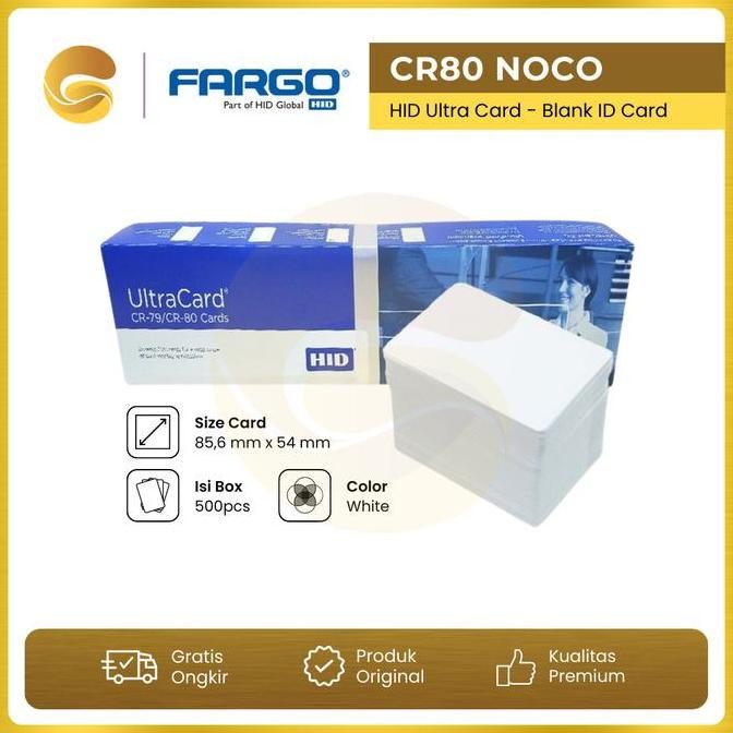 

Kartu PVC Blank Id Card Ultra card Noco HID CR 80 isi 500 pcs