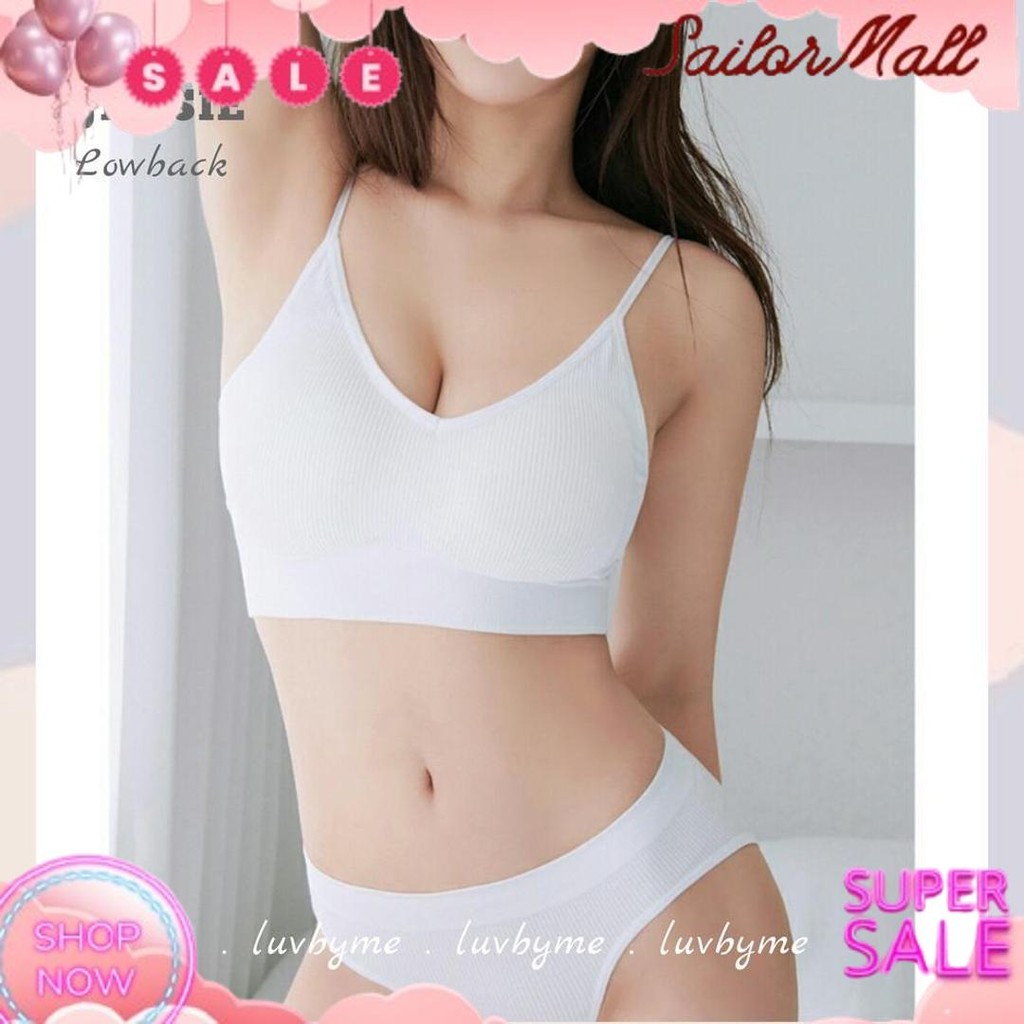 PREMIUM [ luvbyme ] JESSIE Lowback Sport Bra / Korean Bralette