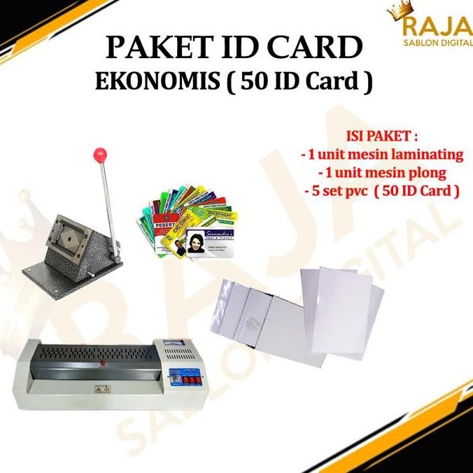 Paket Usaha Cetak Id Card ( Mesin Laminating , Plong id Card , Pvc id card , Tank Id Card )