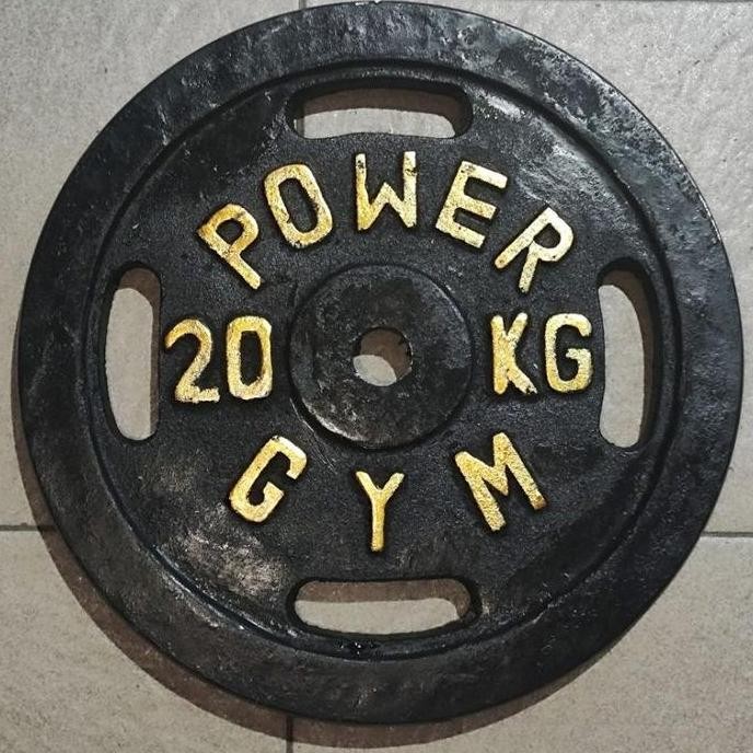 TERBARU - Plate Dumbell 20kg Beban Barbel BESI ASLI