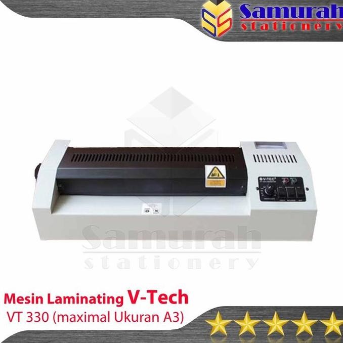 NEW - Mesin Laminating V tech A3 330 dingin dan panas / Laminator V-Tech Ukuran A3 330 mm On & Off /