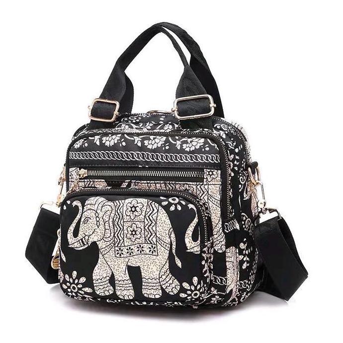 TERBARU - Tas chibao ory import multifungsi motif gajah dan Bunga