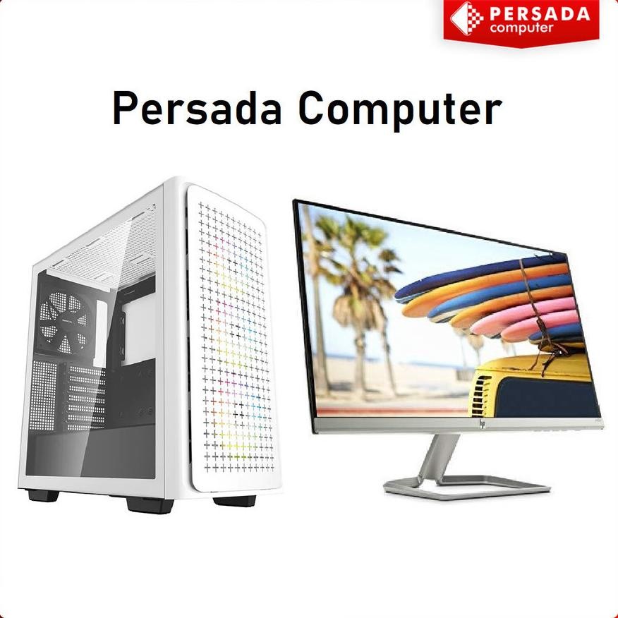 NEW FullSet PC Gaming Core i7 10700F I RTX 3060 12GB I 16GB DDR4 I  NVME 256GB I LED 27" I Siap Rend