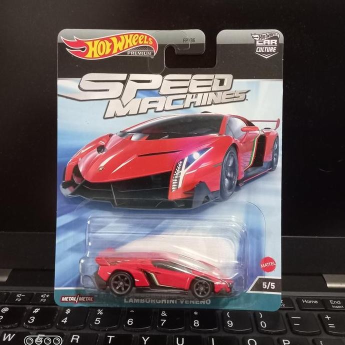 Hotwheels Speed machines Lamborghini Veneno Merah