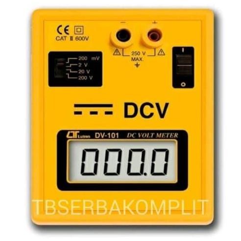 TERLARIS - LUTRON DV-101 DCV BENCH METER DC VOLT METER DV101 Range DC 200 mV 2 V
