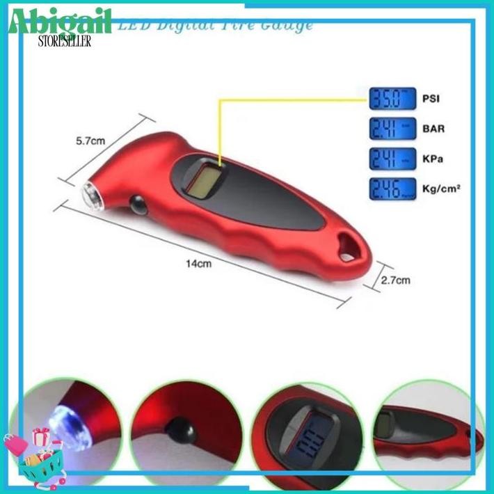 Original Alat Ukur Tekanan Angin Ban Mobil Motor Digital Tire Pressure