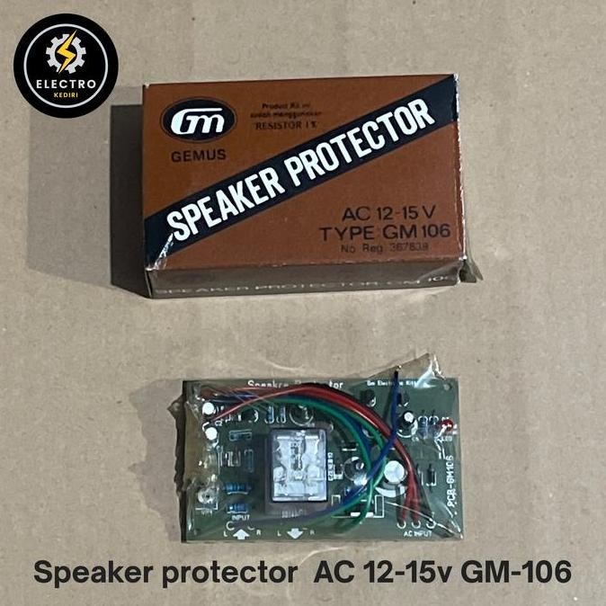 <<<<<] Speaker protector AC 12-15v GM-106 | resistor 1% speaker protektor proteksi spiker