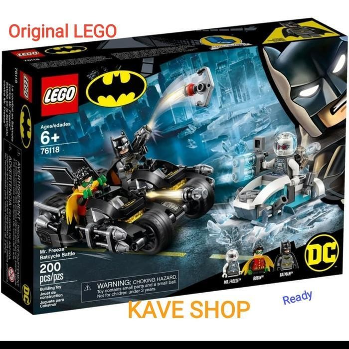LEGO 76118 Super Heroes : Mr Freeze Batcycle Battle