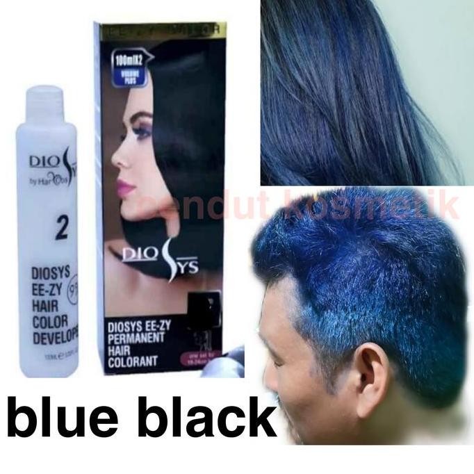 Diosys blue black, hair color, pewarna rambut permanen