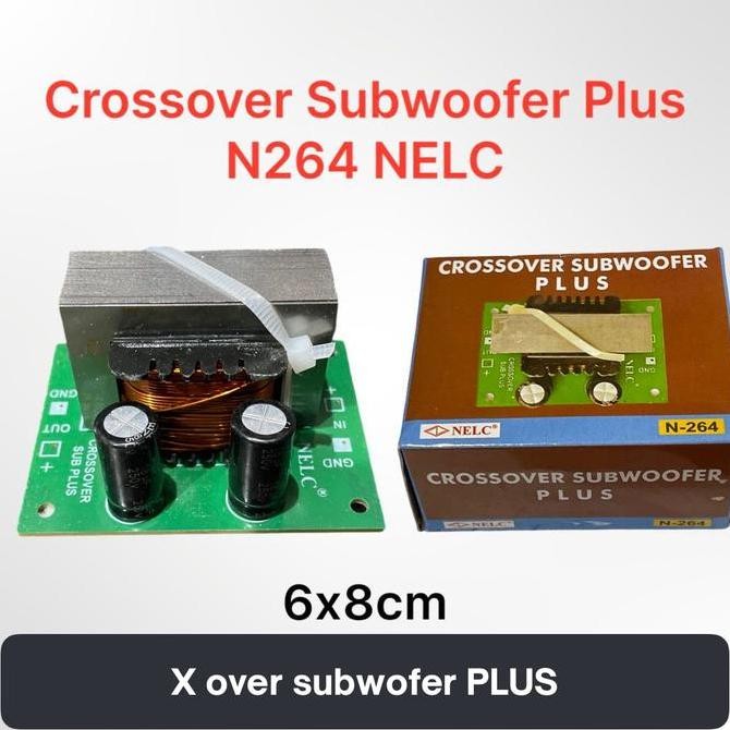 langsung order saja] Crossover subwoofer pasif PLUS | xover subwofer lebih jernih bagus N-264 NELC