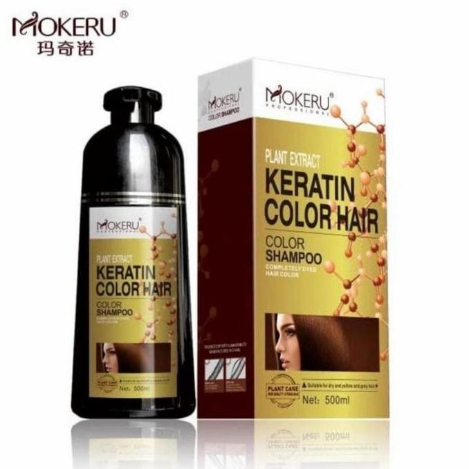 MOKERU Color Shampoo Dye Hair Keratin 500ml TER
