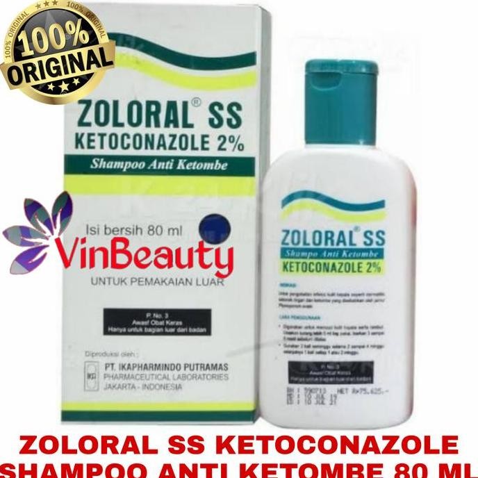 ORIGINAL SHAMPOO ZOLORAL SS KETOCONAZOLE 80 ML SHAMPO ANTI KETOMBE TER