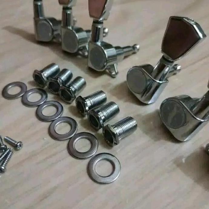 Dryer Gitar Puteran Gitar Tuning Peg Machine Tulip 1 set