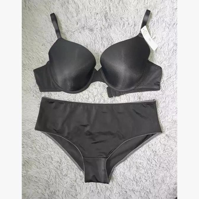 BRA SET FMN BLACK BIG SIZE BH BESAR (PIERRE CARDIN TRIUMPH SORELLA HNM