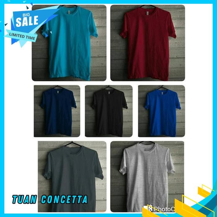 BANYAK WARNA LENGKAP KAOS TSHIRT BAJU MURAH COMBED 30S DISTRO POLOS POLOSAN OBLONG SABLON BORDIR CUS
