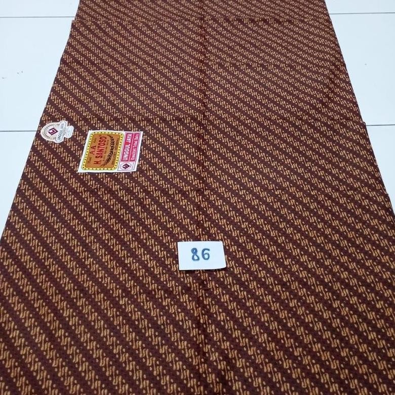 Kain Batik H Santoso Aa Unggul Jaya | Batik Sogan Motif Sidomulyo Parang Kusumo Mukti Best Seller