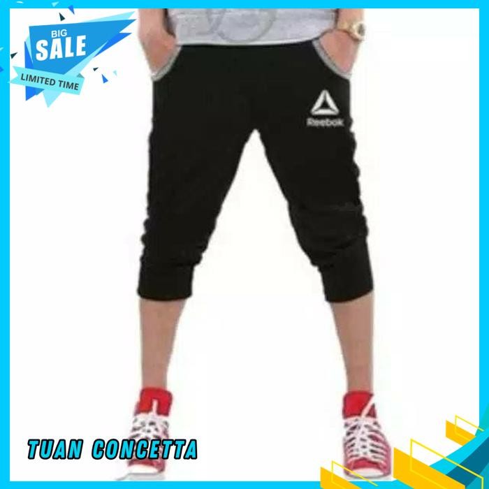 CELANA JOGGER 3/4 JOGER TRAINING PENDEK SWEATPANTS 7/8 REEBOK PRIA WANITA INDONESIA OLAHRAGA SPORT G