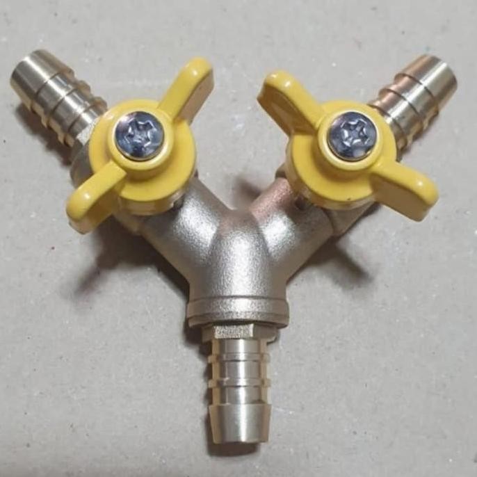 Terbaik Cabang 3 Selang Gas Lpg Dengan Stop Kran 100% Ori