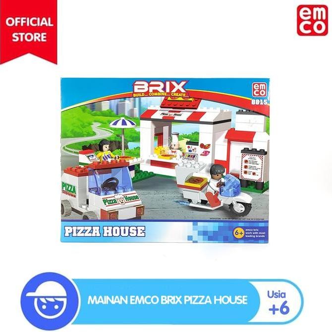 PROMO - Mainan EMCO Brix Pizza House