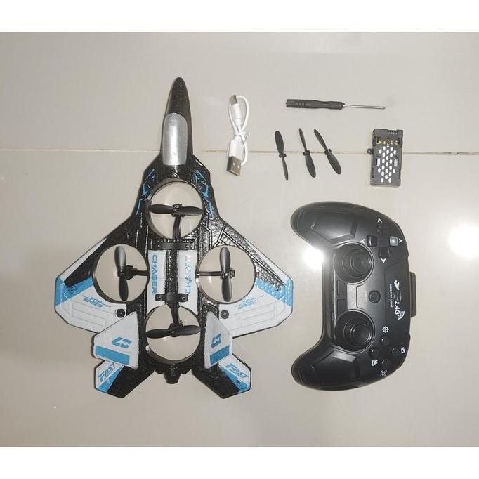 PROMO - FIGHTERS Mainan Anak Pesawat Drone Quadcopter Jet tempur