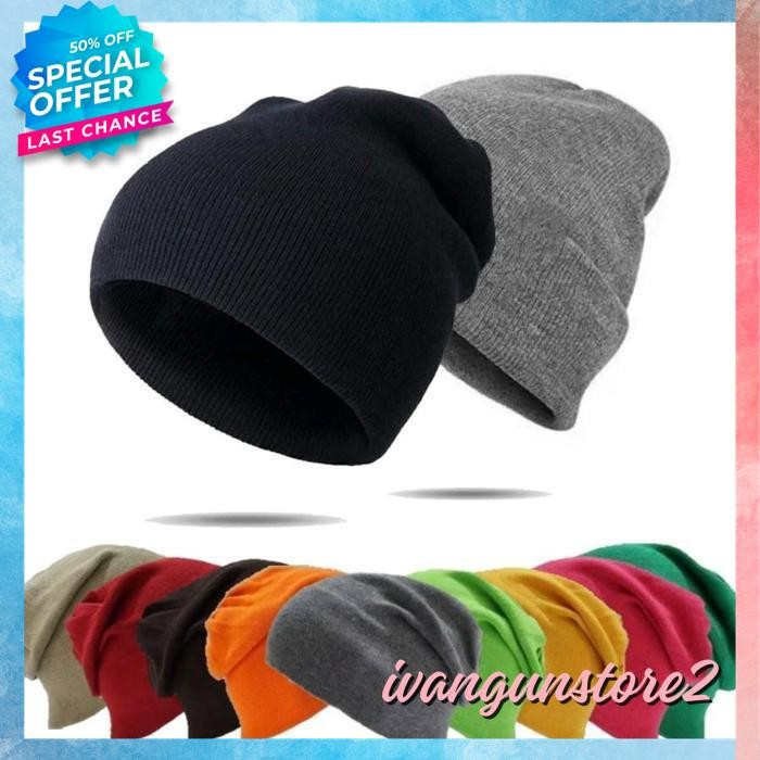 TOPI BEANIE STREET KUPLUK RAJUT HAT CAP DISTRO POLOS CUSTOM INDONESIA PRIA WANITA UNISEX KEREN KATA 