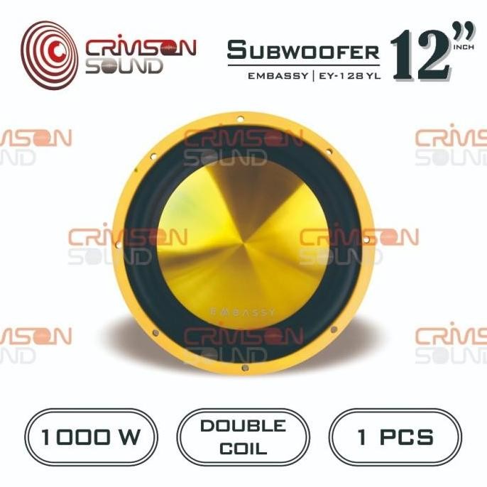 NEW - Speaker SUBWOOFER 12 Inch 1000 Watt EMBASSY EY - 128