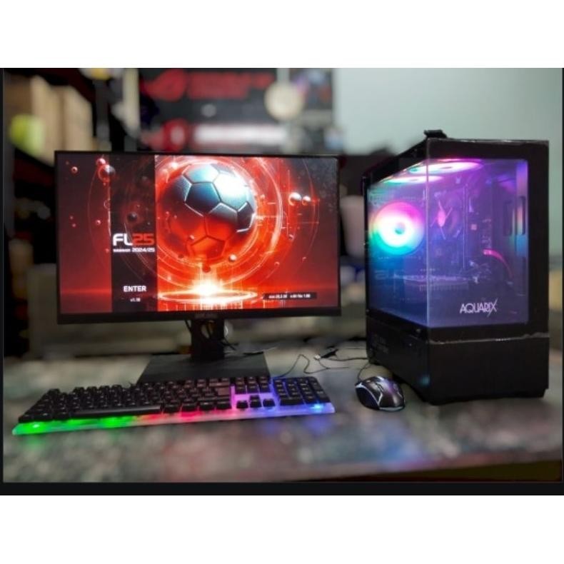 NEW 1 set Pc intel core i7 3770 + monitor led 19inci siap pakai