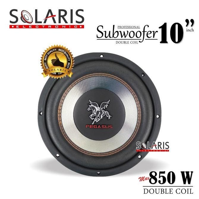 PROMO - SUBWOOFER 10 Inch 850 Watt DOUBLE COIL Pegasus PG-1035 Model BARU