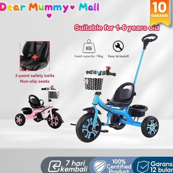 PROMO - Sepeda anak-anak sepeda keseimbangan 3 roda sepeda keseimbangan anak-anak 2 in 1 naik sepeda