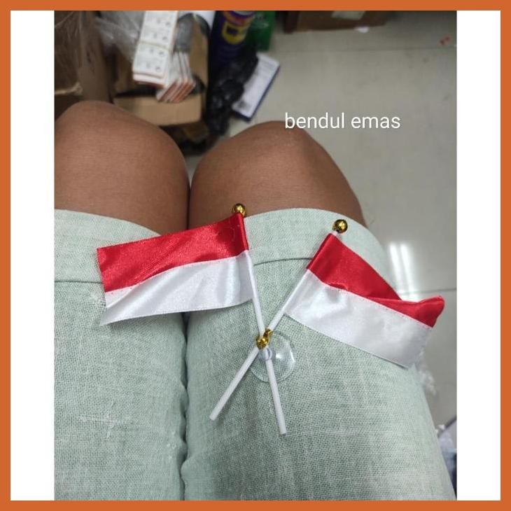 SALE BENDERA MINI MENYILANG CEPOTAN KACA BENDUL EMAS ICHWAN SATUAN MOBIL MOTOR GOOD QUALITY