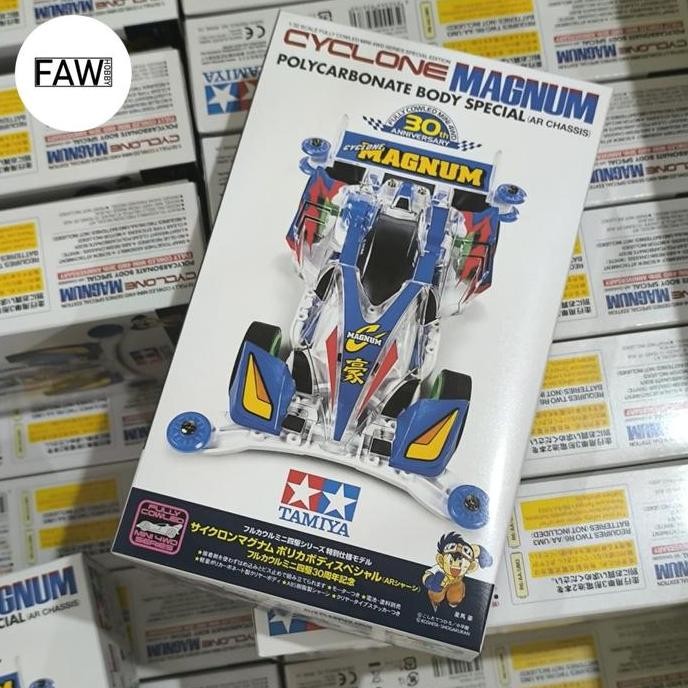 TERMURAH - Tamiya Kit Cyclone Magnum Polycarbonate Body Special Fully Cowled Mini 4WD 30th Anniversa