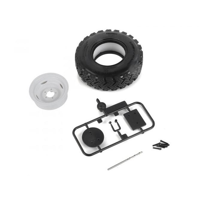 TERMURAH - Boom Racing Spare Wheel and Tire (Ban Cadangan Belakang) dengan dudukannya untuk RC BRX02