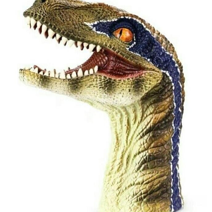 NEW - Dinosaurus Raptor Head Kepala Dino Velociraptor Delta Hand puppet