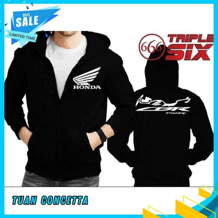 JAKET HOODIE ZIPPER RESLETING DISTRO HONDA CBR 150 R MOTOR 150R POLOS CUSTOM INDONESIA PRIA WANITA T