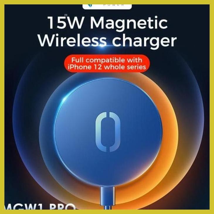 COD WIRELESS CHARGER MAGSAFE IPHONE 13 PRO MAX 13 MINI ULTIMATE MGW1 PRO GOOD QUALITY