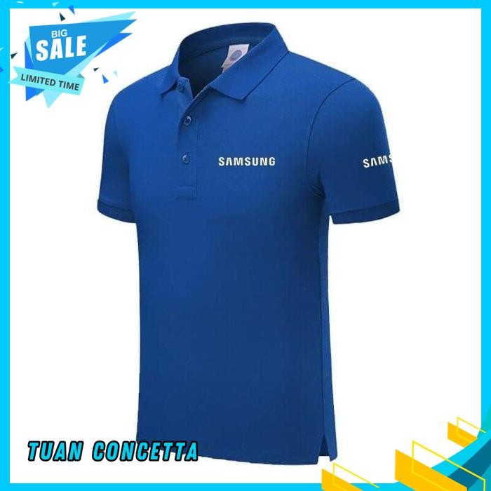 KAOS POLO SHIRT TSHIRT BAJU KERAH DISTRO SAMSUNG ELEKTRONIK POLOS CUSTOM INDONESIA PRIA WANITA KEREN
