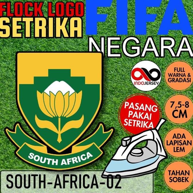 best produk] Patch Badge Emblem Flock Setrika iron-on Baju Jersey Logo FIFA NEGARA SOUTH AFRICA AFRI